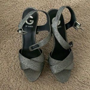 Grey guess sparkly heels